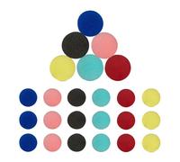 Relaxdays Lot de 24 nez multicolore de clown