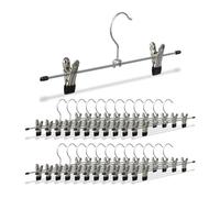 Relaxdays Lot de 25 cintres à pantalon en métal