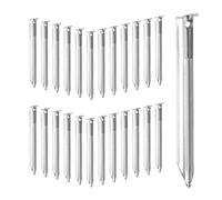 Relaxdays Lot de 25 piquets de Fixation, Acier, en Forme de V, H x L x P : 18 x 2 x 1,5 cm, tentes, auvents, argenté