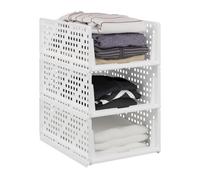 Relaxdays Lot de 3 bacs de rangement