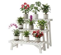 Relaxdays Lot de 3 bancs à plantes