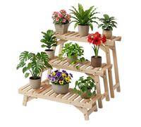 Relaxdays Lot de 3 bancs à plantes
