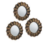 Relaxdays Lot de 3 miroirs à motifs