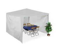 Relaxdays Lot de 3 parois latérales pour tonnelle