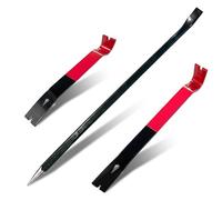 Relaxdays Lot de 3 Pieds de biche avec mandrin et 2 lève-Clous Plats pour enlever la Barre en Acier Noir