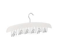 Relaxdays Lot de 3 porte-ceintures bois blanc