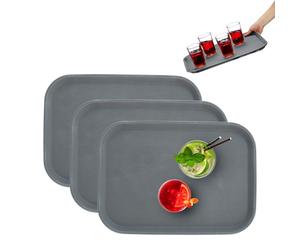 Relaxdays Lot de 3x plateaux de service