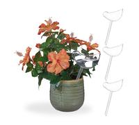 relaxdays Boules d'arrosage, set de 4 boules en forme d'oiseau