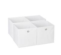 Relaxdays Lot de 4 bacs de rangement