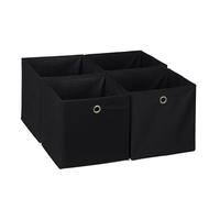 Relaxdays Lot de 4 bacs de rangement