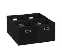 Relaxdays Lot de 4 boîtes de rangement