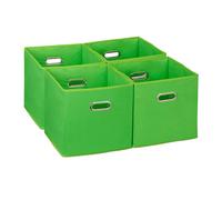 Relaxdays Lot de 4 boîtes de rangement