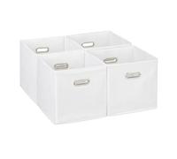 Relaxdays Lot de 4 boîtes de rangement