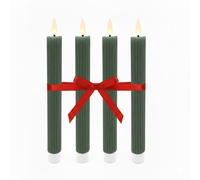 Relaxdays Lot de 4 bougies LED en cire