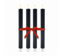 Relaxdays Lot de 4 bougies LED en cire