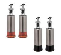 relaxdays Distributeur de vinaigre et d'huile, set de 4 pièces
