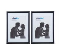 Relaxdays Lot de 4 cadres photo 13 x 18 cm noirs