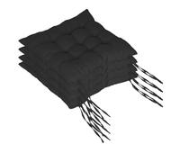 Relaxdays Lot de 4 coussins chaise matelassés