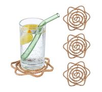 Relaxdays Lot de 4 dessous de verre