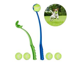Relaxdays Lot de 4 lanceurs de balles pour chiens