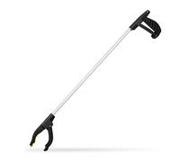 Relaxdays Lot de 4 Pinces de préhension universelles en Aluminium pour Personnes âgées - 76 cm - Argenté/Noir