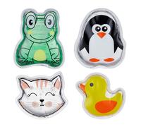 Relaxdays Lot de 4 poches de gel enfants