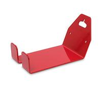 Relaxdays Lot de 4 supports muraux en métal pour vélo - 10 x 14,5 cm - Rouge