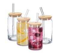 Relaxdays Lot de 4 verres orginaux