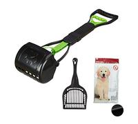 Relaxdays Lot de 40 Sacs à déjections Canines pour Chien Noir/Vert 60 cm