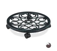 Relaxdays Lot de 5 porte plantes roulants