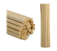Relaxdays Lot de 500 bâtons de Bambou de 30 cm pour travaux manuels, Treillis pour Plantes d'intérieur, bâtons de Bricolage, Ronds, naturels, Naturel