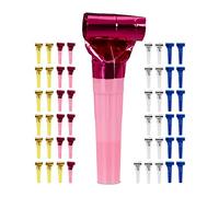 Relaxdays Lot de 500 sans-gênes, Trompette de soirée Enfants, sifflet Anniversaire, HxLxP : 2x3x8 cm, en Plastique, Multicolore