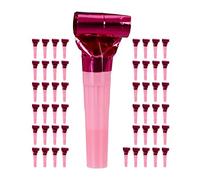 Relaxdays Lot de 500 sans-gênes, Trompette de soirée pour Enfants, sifflet Anniversaire, HxLxP : 2 x 3 x 8 cm, en Plastique, Rose