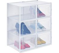 relaxdays Lot de 6 boîtes à chaussures