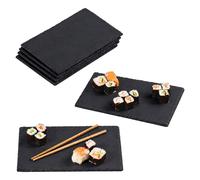 Relaxdays Lot de 6 plaques en ardoise