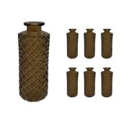 Relaxdays Lot de 6 vases en verre