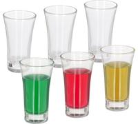 relaxdays Lot de 6 verres à shot