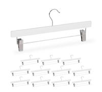 Relaxdays Lot de 60 cintres à pinces en bois