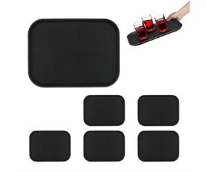 Relaxdays Lot de 6x plateaux de service