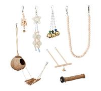 Relaxdays Lot de 7 jouets pour oiseaux