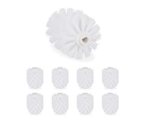 Relaxdays Lot de 72 têtes de rechange blanches