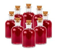 Relaxdays Lot de 8 flacons en verre avec bouchon