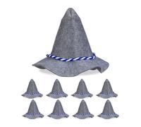 Relaxdays Lot de 9 chapeaux bavarois