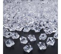 Relaxdays Diamants décoratifs, lot 900, décoration pour Mariage, Cristaux, Plastique, 1 x 1,5 x 1 cm, Transparent