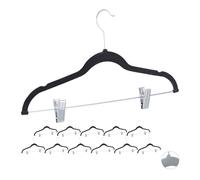 Relaxdays Lot de 96 cintres noirs