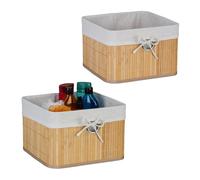 Relaxdays Lot de bacs de rangement