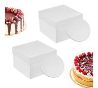 Relaxdays Lot de boîtes à gâteaux avec supports