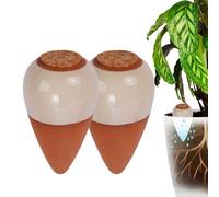 Relaxdays Lot de cônes terre cuite bouchon 350 ml
