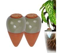 Relaxdays Lot de cônes terre cuite bouchon 350 ml