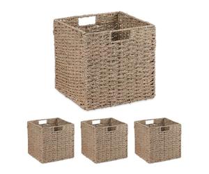 Relaxdays Lot de paniers de rangement